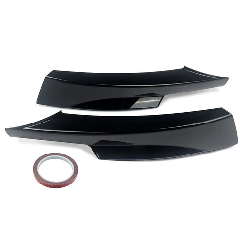 Schwarz front spoiler ecken - schwarz,